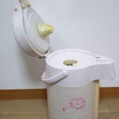 象印 魔法瓶ポット 昭和レトロ 花柄 ポット 魔法瓶 保温の画像