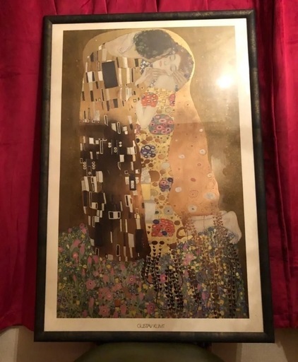 クリムト 接吻　絵画　直接引渡しのみ