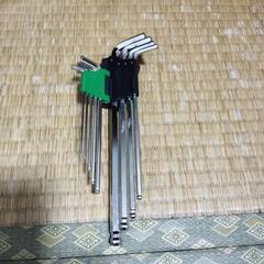 🛠️タスコ　9本組ミリサイズ・ロング六角レンチセット　TA741LEの画像