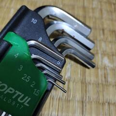 🛠️タスコ　9本組ミリサイズ・ロング六角レンチセット　TA741LEの画像