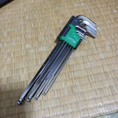 🛠️タスコ　9本組ミリサイズ・ロング六角レンチセット　TA741LE