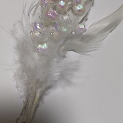 和装用髪飾り4点セット　リボン　かんざし　羽根　花　卒業式　成人式　着物用　振袖　袴の画像