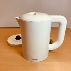 ドリテック　電気ケトル「ラミン」1.0Ｌ（ホワイト）2018年製の画像