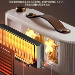 セラミックヒーター MID公式 2025年最新版 PSE認証取得 省エネ設計 トイレ/デスクトップ/オフィスに最適 電気ストーブ 暖房 送風 3秒速暖 スリム 過熱保護 転倒オフ 足元暖房 静音 省エネ 節電の画像