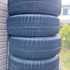 ハイエース等にBSブリヂストン推奨美品ホイール&スタッドレスREVOGZ215/65/16中古品の画像