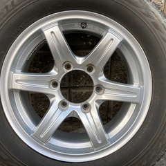 ハイエース等にBSブリヂストン推奨美品ホイール&スタッドレスREVOGZ215/65/16中古品の画像