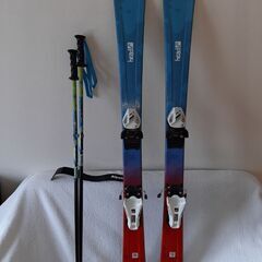 札幌より　スキー＆ブーツセット　小学生低学年用　板＆金具・ストッ...