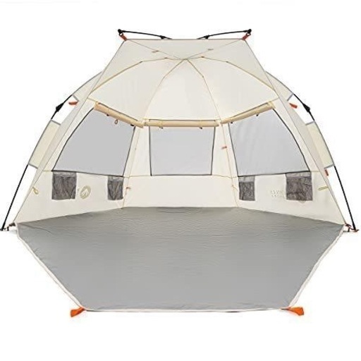 ★7月中取引に限り、表示価格より20%OFF★　【レア】Easthills Outdoors (イーストヒルズ) Instant Shaderデラックス版 ワンタッチ ビーチテント 軽量 フルークローズ 設営簡単 UVカット サンシェード 4人用 特大