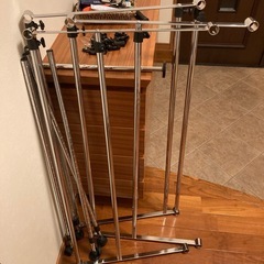 【差し上げます】スチールハンガーラック　スチールラックの画像