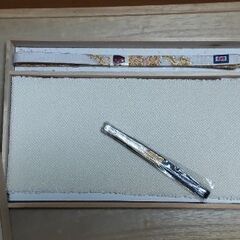 帯揚げ帯締めセット　扇子付き3点セット　着物　和装小物　白地