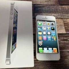 【お取り置き中】iPhone5 32GB 中古品(傷あり/画面割...