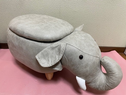 動物スツール収納付き☆ゾウ☆スツール☆美品