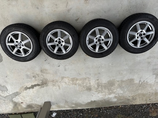 205 65r16 スタッドレスタイヤ 4本セット 2023年 ヨコハマIG60 PCD114.3 5H 6.5J OFF+38