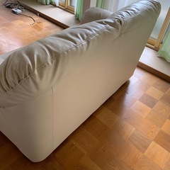 ソファ　二人がけ　おしゃれ　白ソファの画像