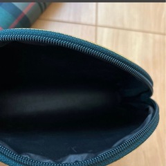 ポーチ5点セット　緑　グリーン　格子柄　チェック　新品の画像