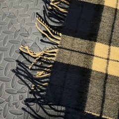 [年内以降削除]大判チェック柄ストールの画像