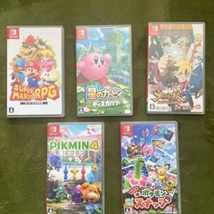 Switchソフト　5種（マリオRPG 星のカービィ NARUT...