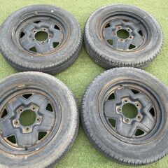 【中古】鉄チン/スチールホイール/16×5J/16インチ/105...