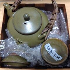 薩摩焼　苗代川焼の酒器・茶家・千代香（ちょか）６点セット