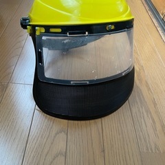 草刈り用保護フェイスシールド付バイザー