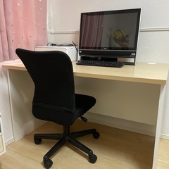 【値下げ】ニトリ　デスク　チェアセット※パソコンはつきません