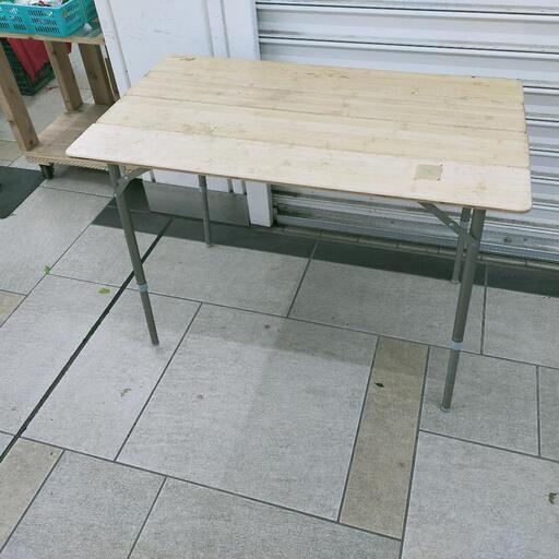 天板木製折りたたみテーブル5台セット