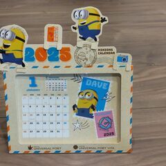 ミニオン　卓上カレンダー　2025年　新品未開封の画像