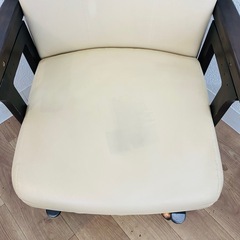 ニトリ NITORI コタツチェア レザー ウッド キャスター付き 簡易清掃済 家具 こたつの画像