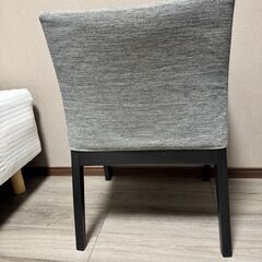ニトリ　ダイニングチェア(Nコレクション C-50肘付き BK/NSF-MGY)の画像