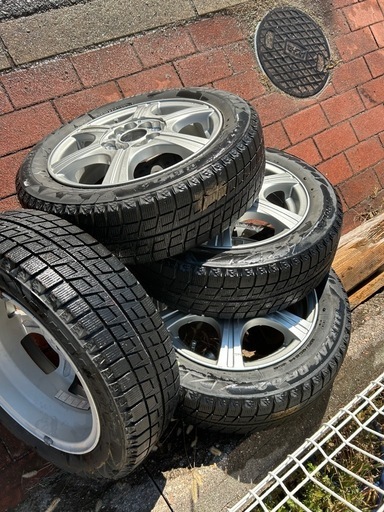 お取引中 
軽自動車用スタッドレス 155/65R14 REVO2 ＋ 社外マルチ アルミホイールセット 