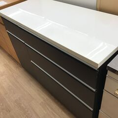 ★ジモティ割あり★ ニトリ キッチンカウンター ブラウン H86×W119.5×D51 クリーニング済み KJ7437