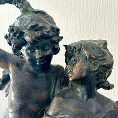 エンジェル 天使 ブロンズ像 置物 オブジェ W25×H57×D21cm 札幌 東区 店頭引き取り歓迎の画像