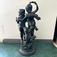 エンジェル 天使 ブロンズ像 置物 オブジェ W25×H57×D21cm 札幌 東区 店頭引き取り歓迎の画像