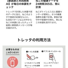 猫砂4袋付◆ねこ専用スマートトイレ「トレッタ」（カメラ/ねこ認識/重量センサー搭載）の画像