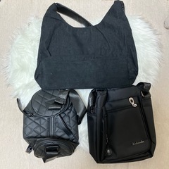メンズレディースショルダーバック3点セット
