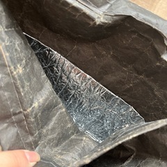 【保冷】収納バッグ　お弁当バッグ　クラフト風バッグ　の画像