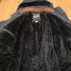 メンズコート Sサイズ 紺色  裏ボア フード取り外し可能の画像