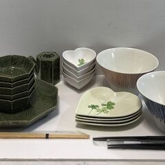  ☆食器 まとめ売り 20点セット ペア麺鉢 丼 クローバー パ...