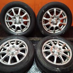 【GOODYEAR EfficientGrip ECO 155/65R13】夏タイヤ【LAYCEA 13インチ 4J4HPCD100+42】20年製 ekワゴン等　(KTL252)