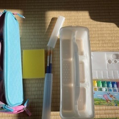 ぺんてる 水彩 絵の具セット 画材セット　フルセット ワイド設計...