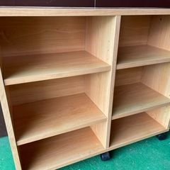 良品　キャスター付きラック　棚　の画像