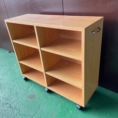 良品　キャスター付きラック　棚　の画像