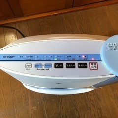 シャープ SHARP 加湿セラミックファンヒーター ブルー系の画像