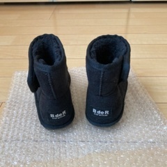 19cmムートンブーツ(黒)の画像