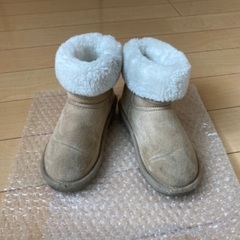 19cmムートンブーツ(ベージュ)