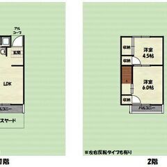 2ヶ月無料(ペット可/1階/２LDK/３万以下)105(ペット可...
