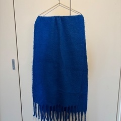ZARAロイヤルブルーマフラー0円