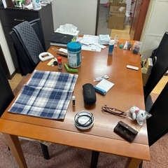 ダイニングテーブル　イス4脚セットの画像