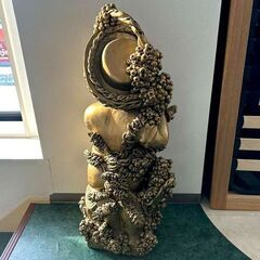 少女 幼子モチーフオブジェ 置物 W30×H95×D25cm 札幌 東区 店頭引き取り歓迎の画像