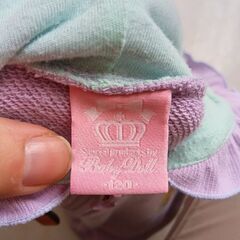 ★120★BABYDOLL★プリンセス★アリエル★パープル★パーカーの画像